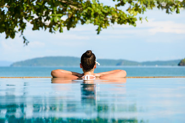 Naklejka premium Lato relaks i wakacje w Tajlandii