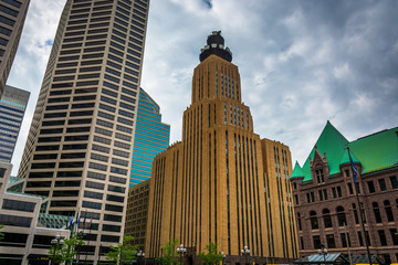 Fototapeta na wymiar Buildings in downtown Minneapolis, Minnesota.