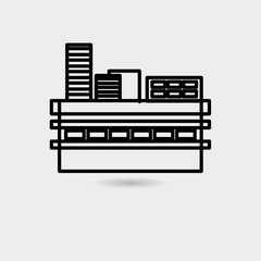 Building icon vector