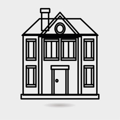Building icon vector