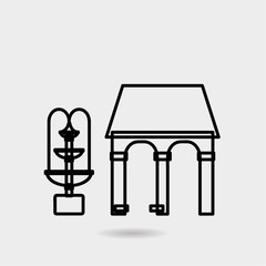 Building icon vector