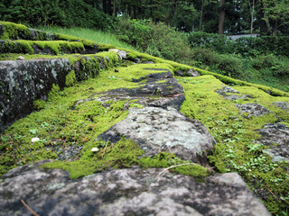 歴史を感じる石の階段