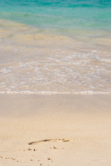Footprint in the sand