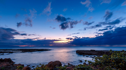 Fototapeta na wymiar Sunset at Shark's Cove Beach