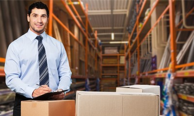 Business, courier, men.