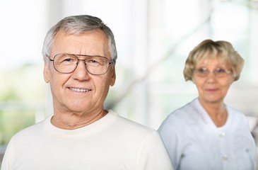Fototapeta na wymiar Senior Adult, Human Face, Senior Couple.