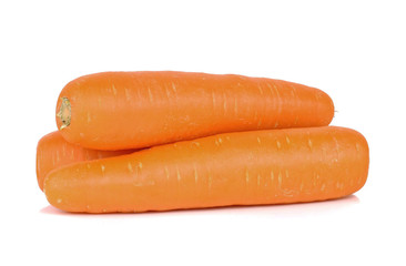 Fresh and sweet carrot isolated on white background