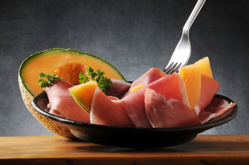 Prosciutto crudo y melon