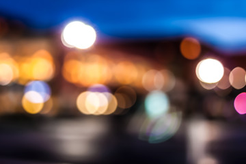 Colorful lights on dark background