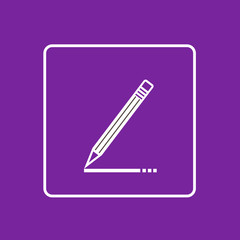 Pen Write Sign Up Icon Thin Line Simple Logo Minimalistic 