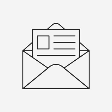 office mail line icon