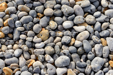 Abstract background with pebbles - round sea stones