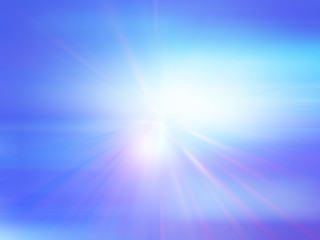 Blue abstract background with white spot light