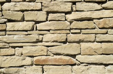 Old stone wall closeup