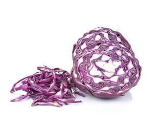 Fototapeta premium red cabbage isolated on white