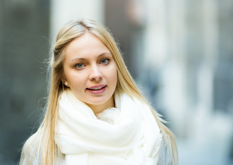 Portrait of young beautiful woman