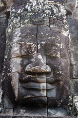 Bayon landmark temple, Angkor, Cambodia