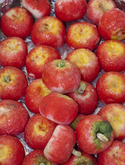sweet fruit-shaped marzipan with almond paste