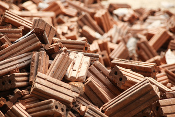 Thai brick for construction.
