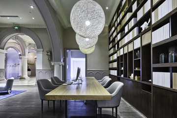 luxury lobby in modern hotel