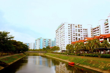 Fototapeta premium Town of Singapore Series, Pasir Ris Town, East Singapore