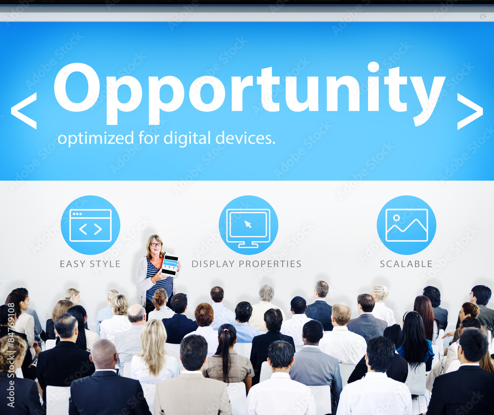 Wall mural Business People Opportunity Web Design Concept