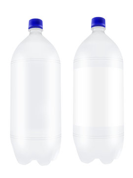 Empty two liter plastic bottles.
