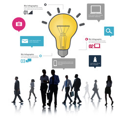 Ideas Inspiration Creativity Biz Infographic Innovation Concept