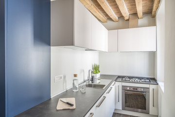 white small kitchen