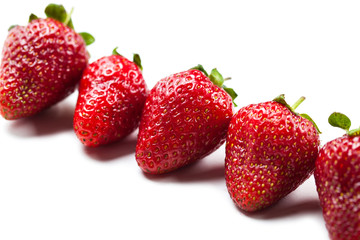 ripe strawberries close-up