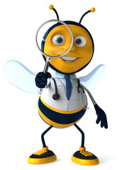 Naklejka premium Fun bee