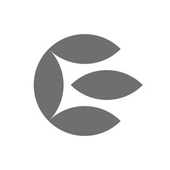 Letter E Logo Concept Icon. Vector