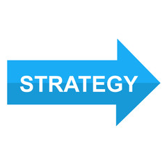 Icono flecha con texto STRATEGY