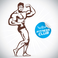 Attractive Bodybuilder illustration 