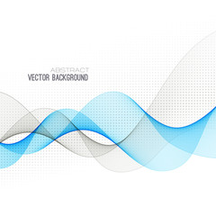 Abstract curved lines background. Template brochure design