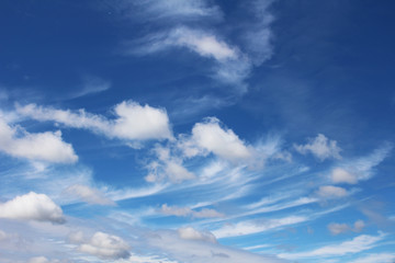 Blue sky and clouds clear