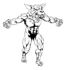 Werewolf mascot