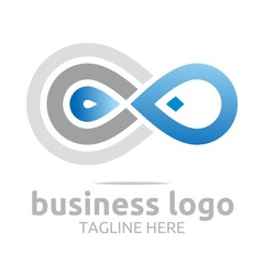 business logo company corporate abstract Infinity letter S