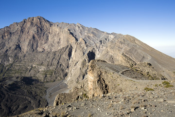Mt Meru in Tanzania. Africa.