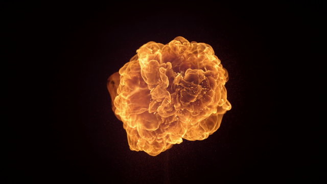 Fireball in slow motion