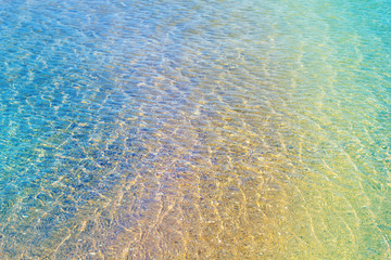 Colourful blurry water background