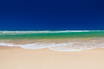 Beach on the east side of Bribie Island, Queensland