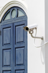 White Security Camera