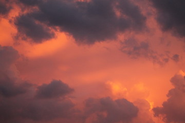 Fototapeta premium Cloudy sunset