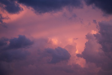 Purple rain clouds