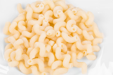 Cooked italian pasta.