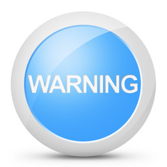 Tasto icona warning allerta colore blu