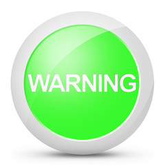 Pulsante icona allerta warning colore verde