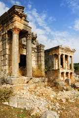 Fototapeta premium Roman architecture in Demircili, Turkey