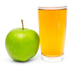 Apple juice and apple slices